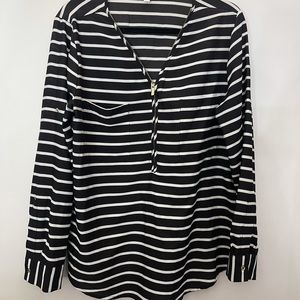 Calvin Klein L Striped Blouse